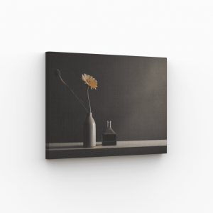 tableau élégant vase fleur