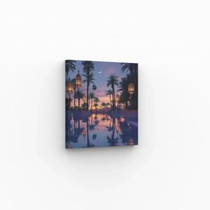 Tableau oasis orientale – Décoration murale exotique