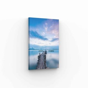 Tableau Ponton Lac Ciel