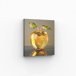 Verre doré en forme de pomme – Design d’exception